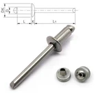 Rivet manufacturer 304 316 stainless steel rivets snap open end blind rivet