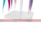 Rotating acrylic hair extension display stand clear hair extension stand hair extension holder
