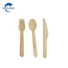 wooden cutlery tasting forks spoon knife chopsticks set spoon size140160mm