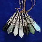 Natural Pendulum Hot Sale Natural Quality Reiki Healing Chakra Crystal Quartz Pendulum Pendants