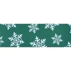 Charmed Christmas grosgrain ribbon with snowflake printed for holiday gift packing
