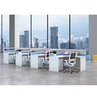 120 Degree Workstation 4 Person Workstation,Workstation Malaysia, Office Systems Cubicles