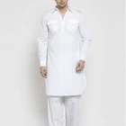 Clothing Wholesale Long Sleeve Knee Length White Kurta Designs For Male