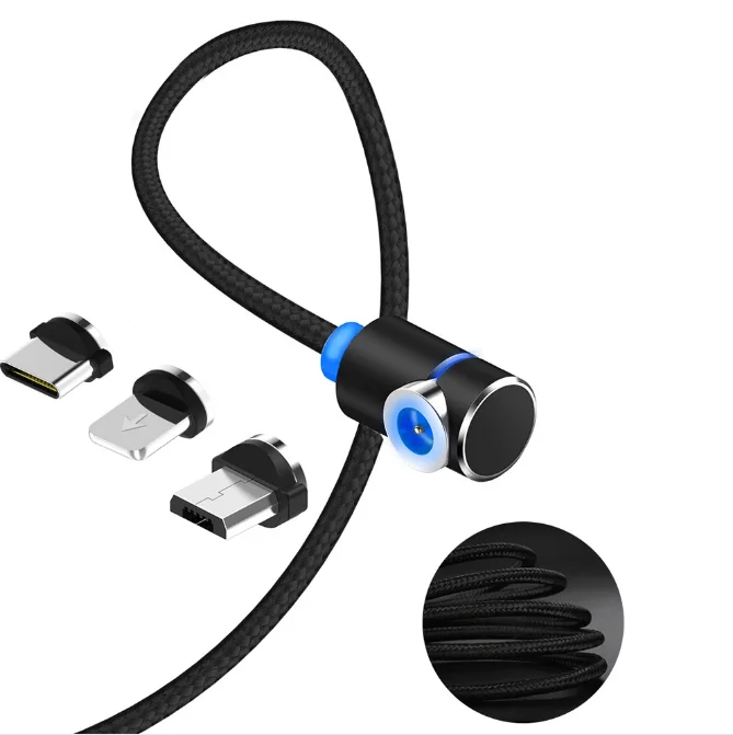 wholesale phone accessories 3 in 1 magnetic data cable 3A fast charging for Android/ios/type c phone usb cable charging - ANKUX.COM