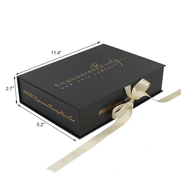 custom printed white cardboard magnetic folding gift packaging
