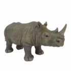 Home decor resin animal figurine rhinoceros creative design sculpture realistic animal resin crafts