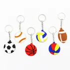 Children gift new products custom logo 3d design soft pvc rubber keychain