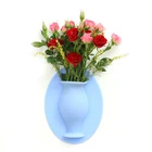 Self-Adhesive Wall Mount Vase Sticker for Decoration Silicone Vase