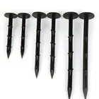 Garden Nails Nail China Professionally Made PP Material Black Garden Tent Peg Pile Nails Plastic Ground Nail