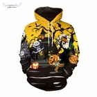 Halloween costume pumpkin hoodie couple clothes