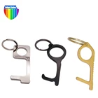 Key Chain Manufacturer Wholesale Fashionable Promotion Metal Key Holder Long Shopping Cheap No Touch Key Chain
