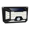 New Upgraded Solar Wall Lights Outdoor Wireless 66LED 4 Sides Wide Lighting Area Super Bright Waterproof Security Light