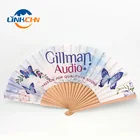 Personalized souvenir wooden hand fan in custom printing