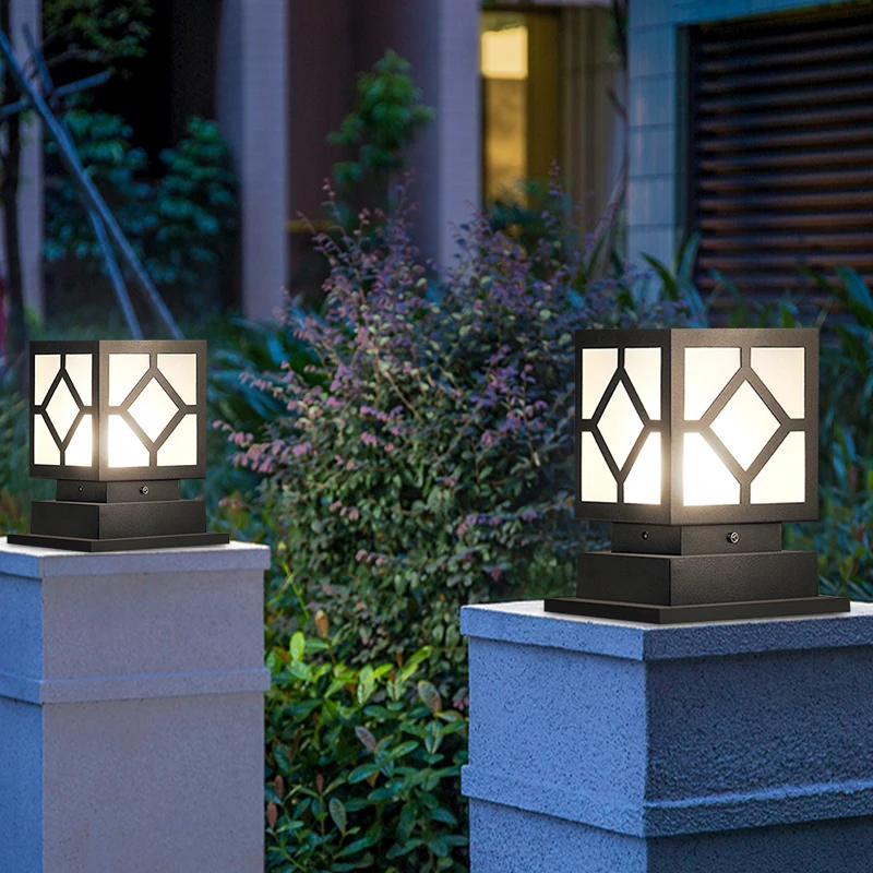 best seller led garden bollard lamp outdoor lighting pathway lawn light