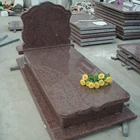 Tombstone Style Good Price Tombstone Granite Tombstone Red Style Cemetery Origin Place Model European