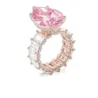 2020 new wedding engagement ring full pink cubic zirconia pinky girl women jewelry