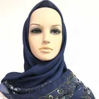 High Quality Cotton Voile Hijab Muslim Women Plain Premium Viscose Scarf