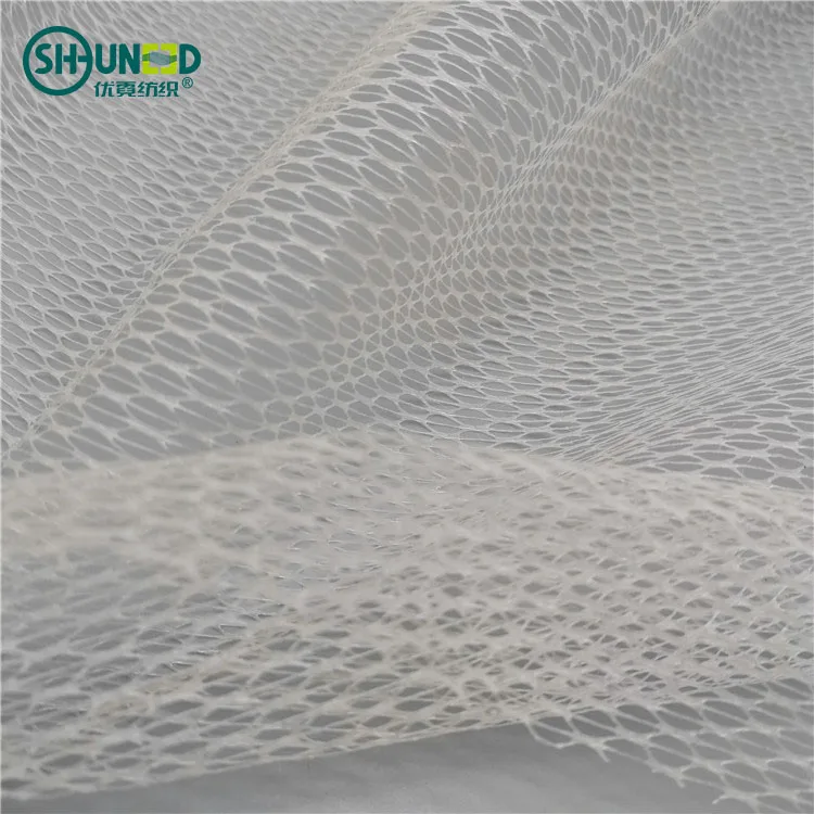High bonding hot melt adhesive web garment textile
