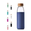 custom silicone collapsible bottle 2019 stylish products glass drinking bottle water