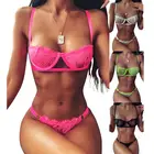Women Lingerie 2020 Hot Sell Sexy Women Transparent Erotic 2 Piece Lace Underwear Set Sexy Lingerie