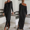 Women's Long Sleeves spring Elegant Loose sexy Skirt Wholesale dresses women party evening