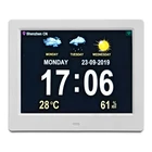 Clock Dementia Clock 8inch LCD Table Wifi Dementia Clock With Temperature Humidity Calendar And Weather Broadcast