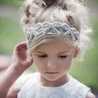 Amazon hot sale fairy hair accessory cute glitter bow headband for kids factory price