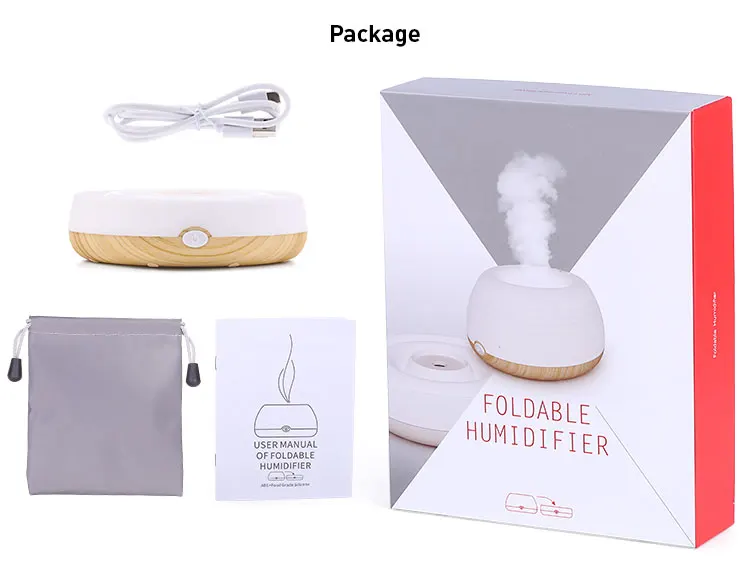 200Ml Household Small Top Water Drop Wireless Electrical Diffuser Air Humidifier With Cool Mist