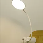 USB クリップ充電式テーブルランプタッチスイッチに学ぶ読書バッテリ led テーブルランプ 5 ワット 1200mAh