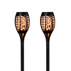 2020 Top sale outdoor LED environmental protection solar waterproof flashing flame lamp