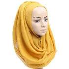 Muslim Muslim Hijab Cotton Wholesale Cheap Solid Color Plain Muslim Women Cotton Hijab Scarf