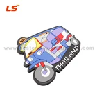 Police Car Custom Waterproof Hard Police Car PVC Fridge Magnet 3d Sticker Magnet Logo Customized Refrigerator Stickers