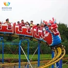 Mini dragon track train for kids roller coaster amusement game kiddie ride for sale