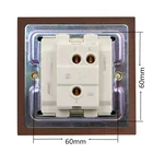 Switch Light Switch 1gang Real Wood Copper Toggle Wall Switch 86*86mm Vintage Classic New Light Switch