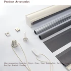 Manual Round Box Zebra Blinds Curtain for home and office