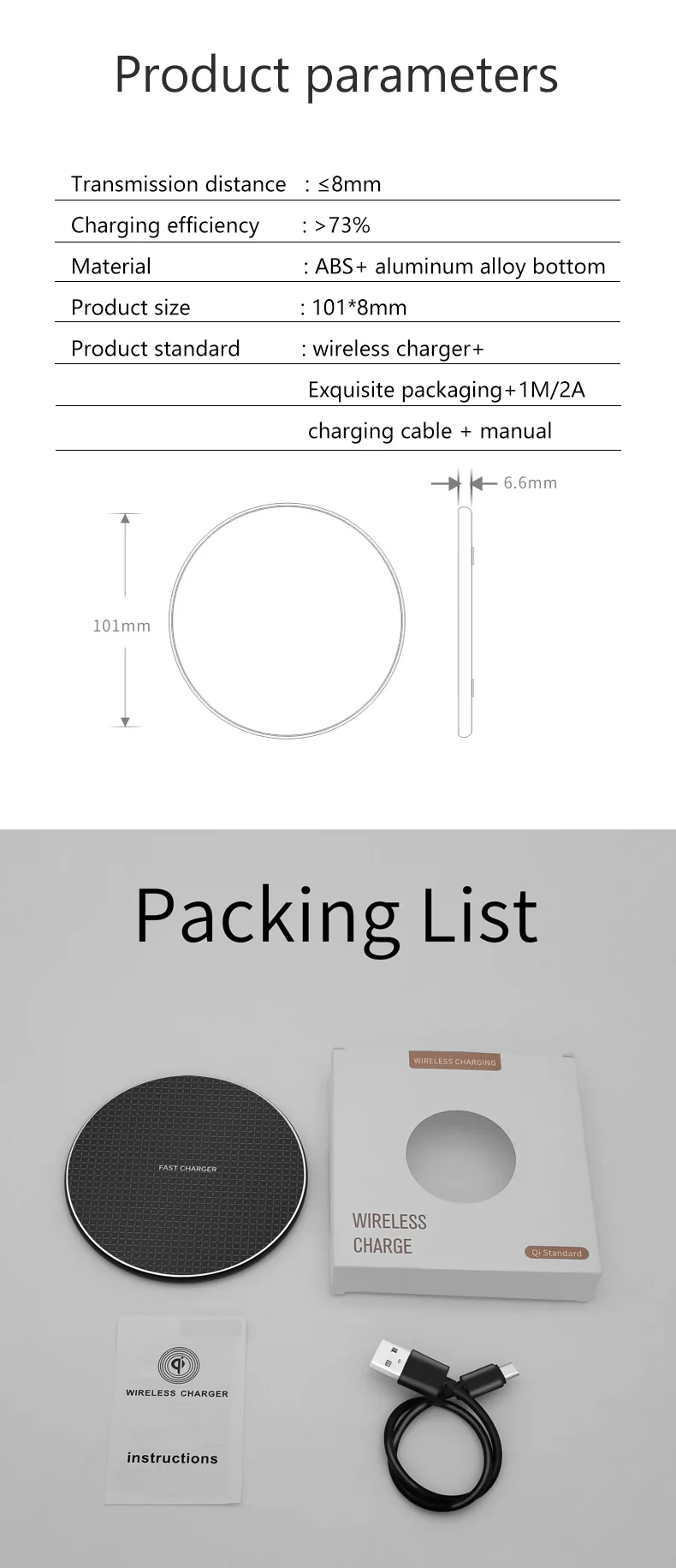 Hot wholesale 5V/2A Wireless Charger Wholesale New Arrivals 2020 Wireless Fast Charging Mobile Phones Charger For Iphone Android