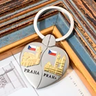 Promotional Gift And Key Engraved Custom Couple Heart shape metal Keychain