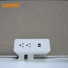 ABS fire retardant plastic AC power office desk table Desktop plug socket outlet