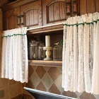 Cheap Price Embroidery Ready Made Curtain Kitchen Curtains Luxury Curtain