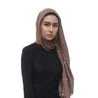 Wholesale Custom Printed Arab Ladies Foulard Islamic Shawl, 2019 Muslim Head Hair Dress Cotton Scarf Women Hijab