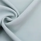 Summer stretch french dress shirt fabric blue pure chiffon fabric