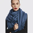 Winter Women Womenwinter Wholesale Fashion Classic Winter Solid Color Pure Pashmina Cashmere Scarf For Women