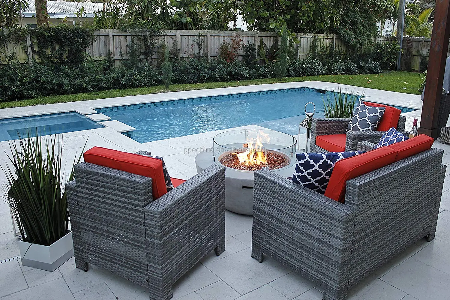 Outdoor gas baking stove fire pits