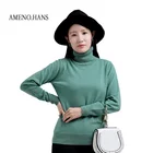 100% cashmere turn-down collar pullover knitted tops customizable Plain ladies sweater