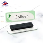 Longzhiyu 13 years china supplier custom made designer acrylic name badges make sublimation magnet name badges