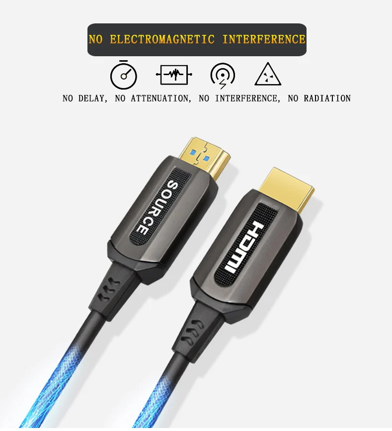 10m High speed support 4K 3D optical fiber AOC HDMI 2.0 cable - ANKUX.COM
