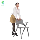 Plastic Chair Wholesale White Plastic Chair The Seat And Arm Can Folding For Office Furniture