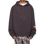 Custom Hoodies Apparel Mens Hoodies Men Oem Apparel Custom Mens Long Sleeve Organic Cotton Fleece Hoodie In Grey Brown