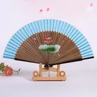 Hand Fans Fan High Fashion Women Hand Folding Fans Crafts Bamboo Fans Wedding Carved Hand Fan