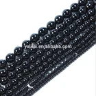 Wholesale natural light black agate stone beads stone 6mm